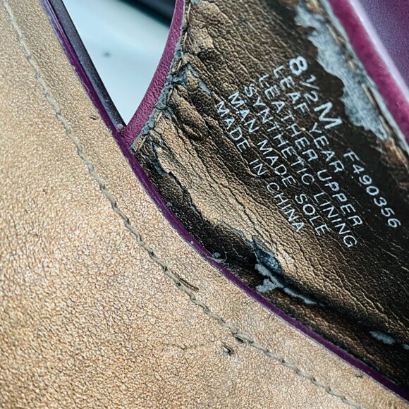 Kenneth Cole Reaction "Leaf Year" Wedge Size 8.5 - Picture 8 of 8